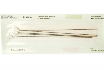 Петля микробиологическая нихромовая №0 (игла), уп. 5 шт, Бактер - 12007325